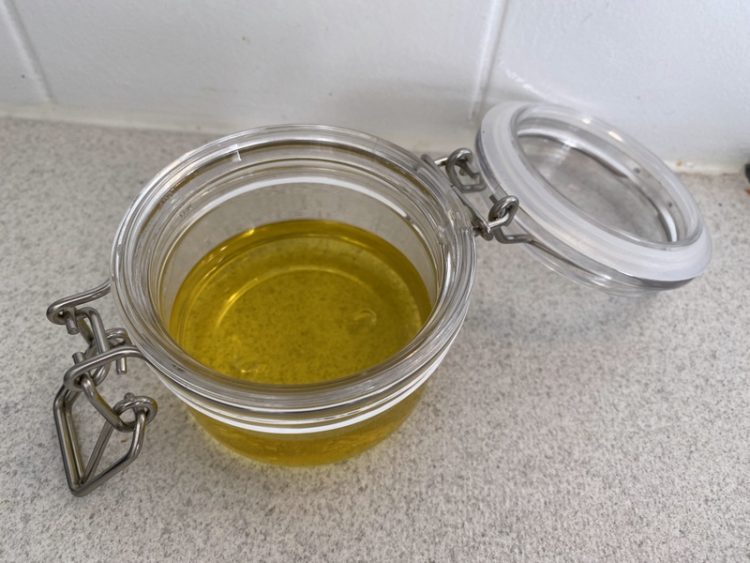 freshly made diy foot balm
