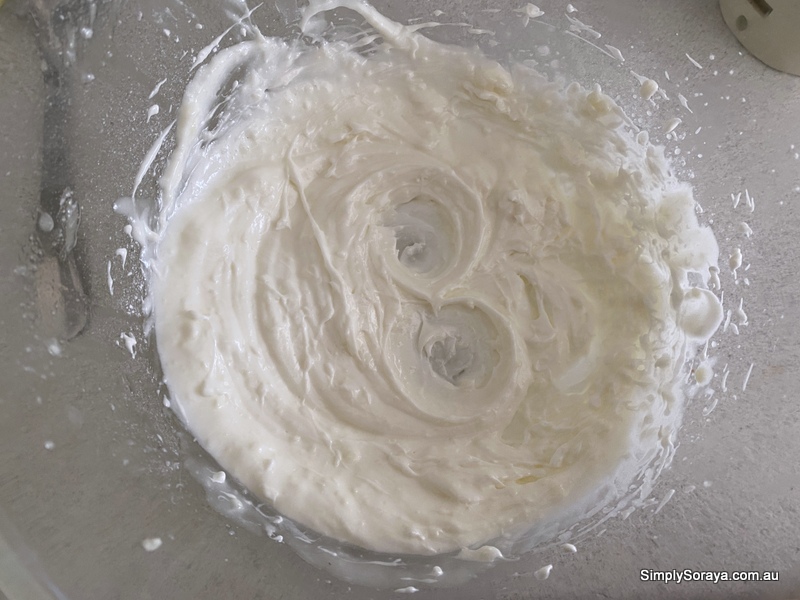 All whipped and ready to add the essential oils in a bowl