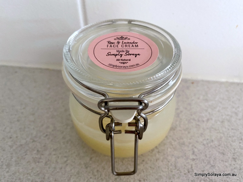 shea butter almond oil face cream