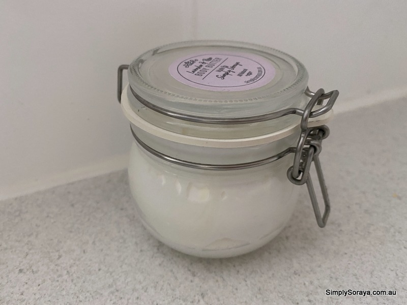 body butter in jar