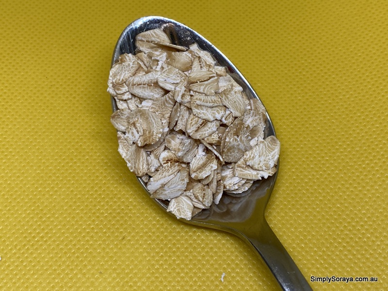 Oats in a spoon