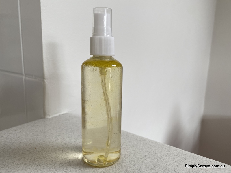 Natural hair detangler spray