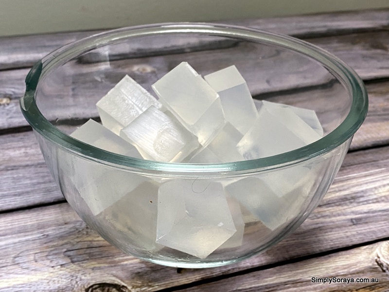 Glycerine melt and pour soap