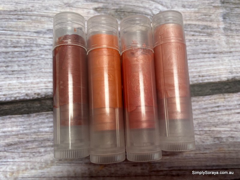 Tinted lip balms